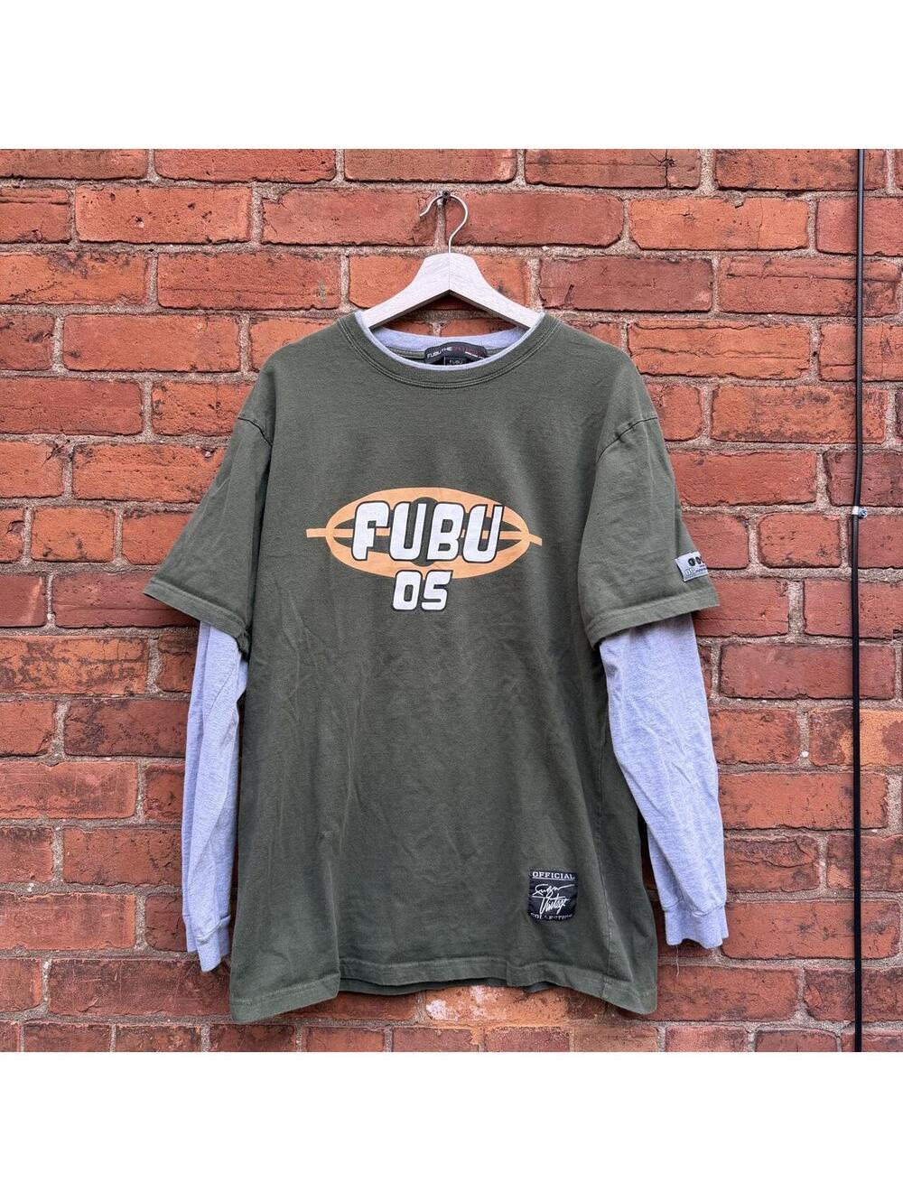 Vintage fubu vintage collection long sleeve t shirt 00s L